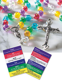 Colors of Faith Rosary with Card